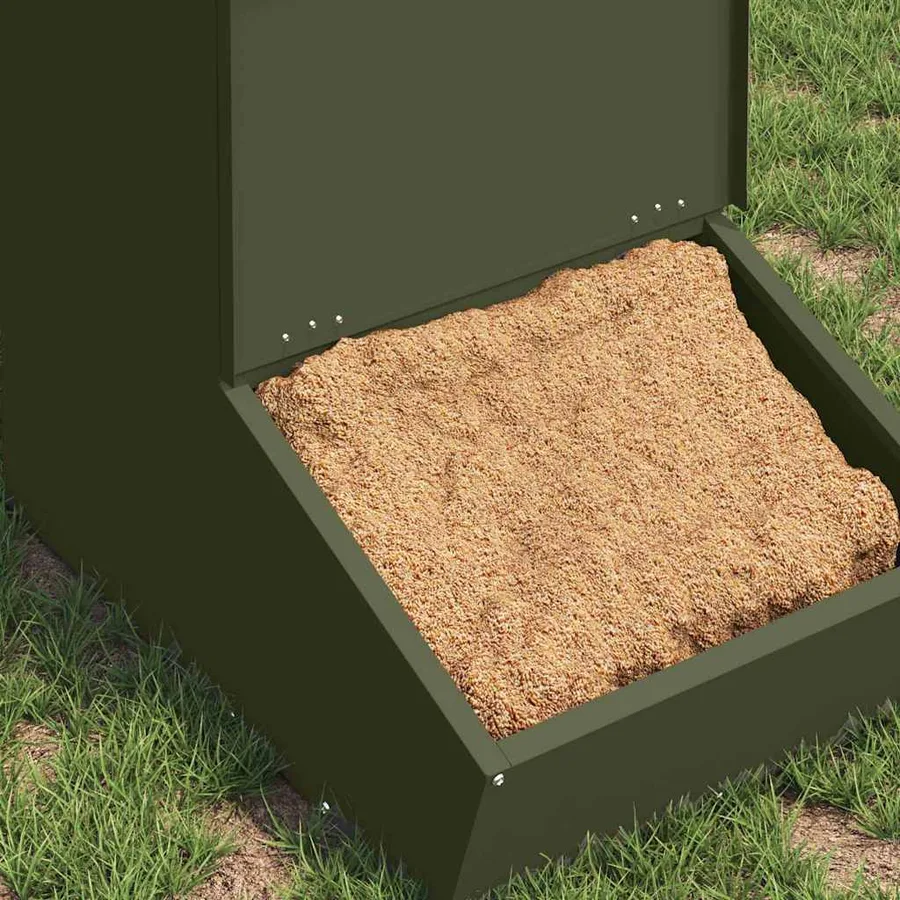 Distributeur de porcs Vert olive 55 x 38 x 76 cm - 3