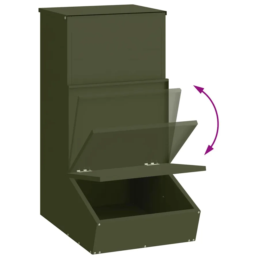 Distributeur de porcs Vert olive 55 x 38 x 76 cm - 8