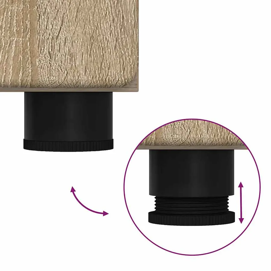 Ensemble meuble TV FLORIN 3 pcs Chêne Sonoma Bois d'ingénierie - 16
