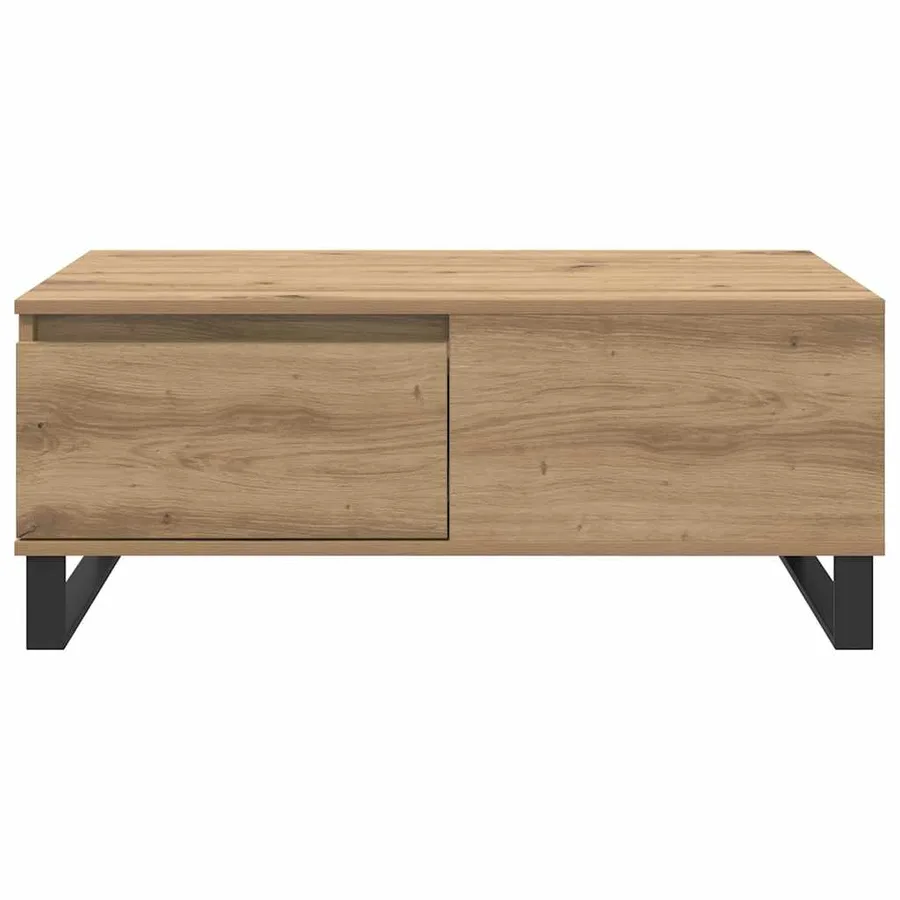 Table basse Chêne artisanal 90 x 50 x 36,5 cm Bois d'ingénierie - 6