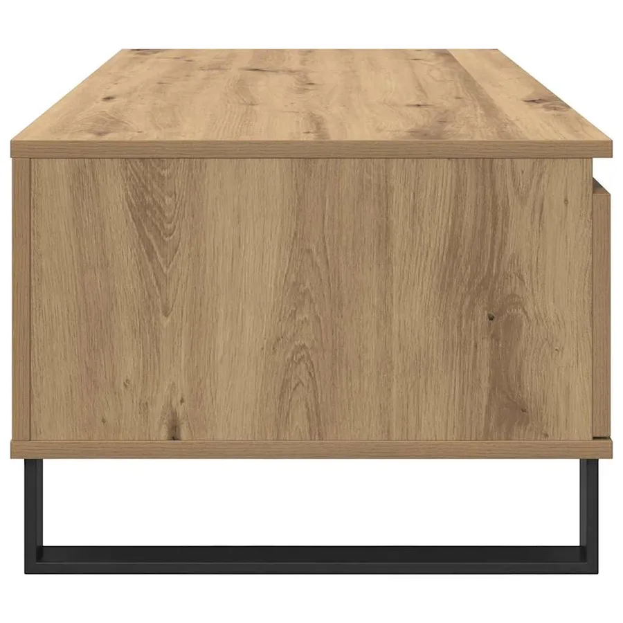 Table basse Chêne artisanal 90 x 50 x 36,5 cm Bois d'ingénierie - 7