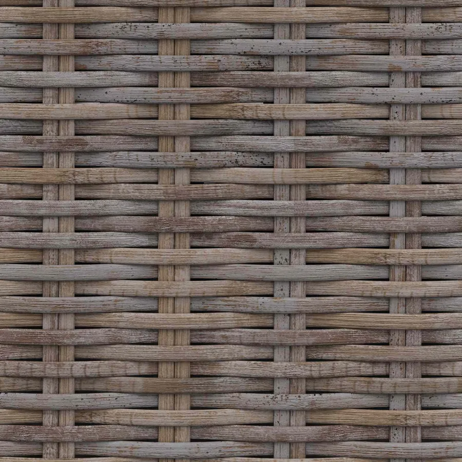 Banc de rangement avec coussin Gris 110 x 40 x 50 cm Rotin - 8