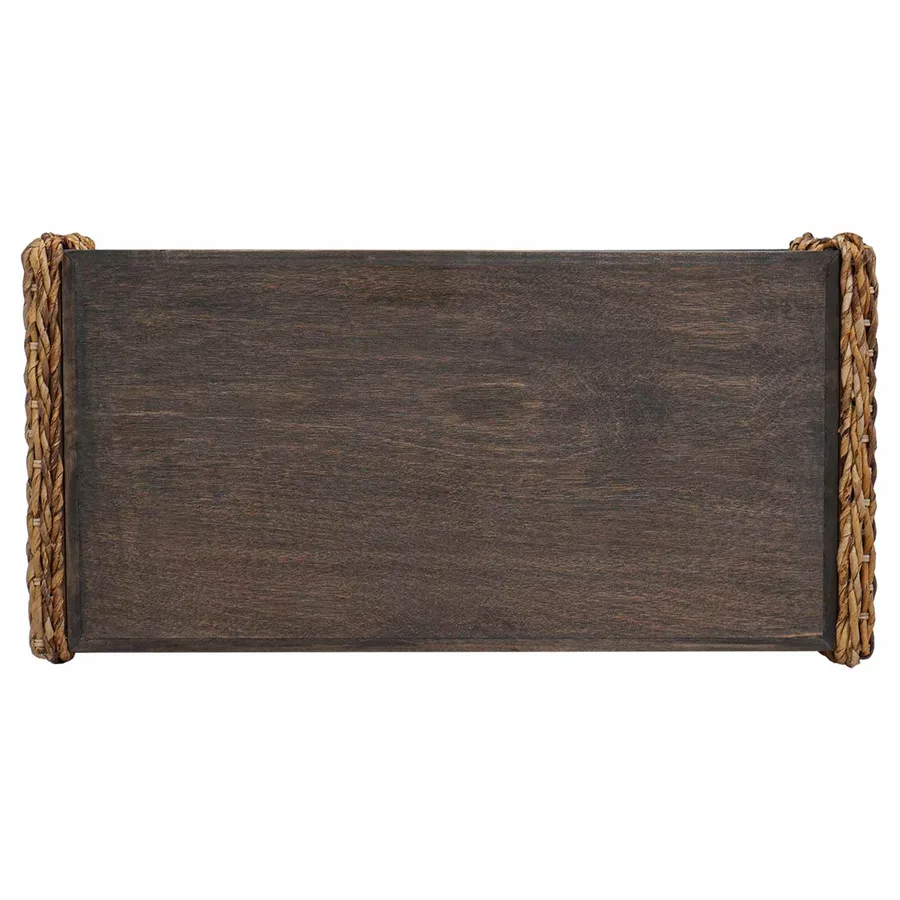 Table basse Naturel 90 x 45 x 35 cm Bois de Mahogany Massif - 7