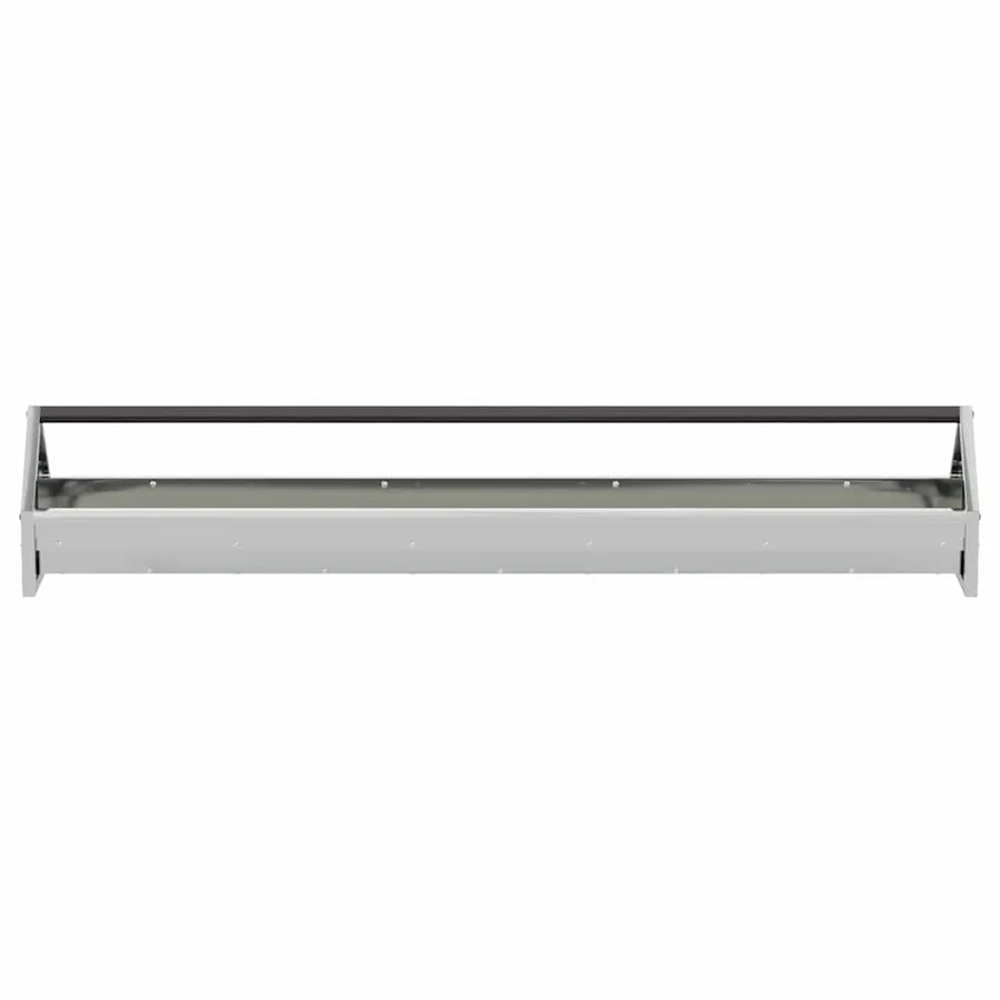 Bac de nourrissage pour poules Argent 108 x 20,5 x 20 cm - 5
