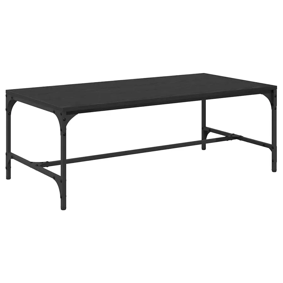 Table basse Chêne noir 100 x 50 x 35 cm Bois d'ingénierie - 7