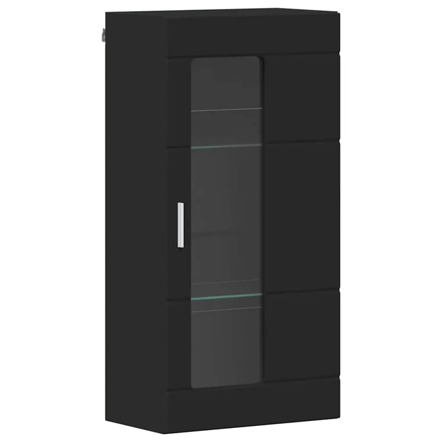 Ensemble meuble TV FLORIN 3 pcs Noir Bois d'ingénierie - 7