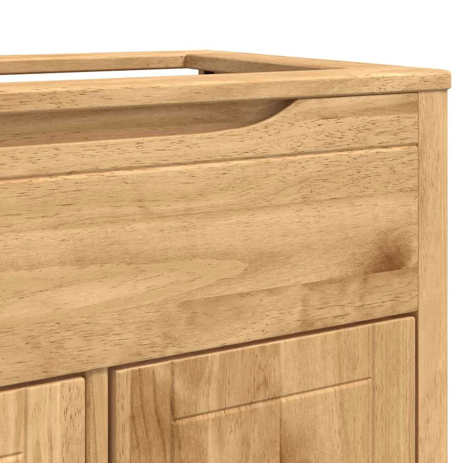 Ensemble de mobilier de salle de bain FLORO 4 pcs Cire marron - 14