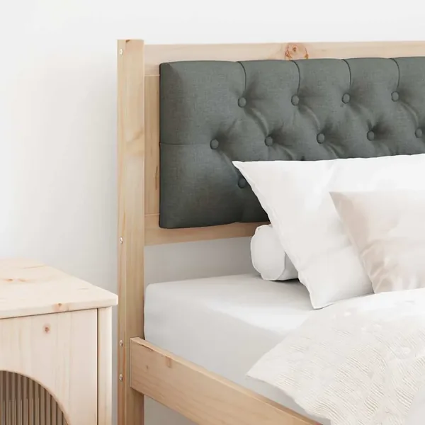 Tête de lit Autre marron et gris foncé 90 cm Bois massif en pin