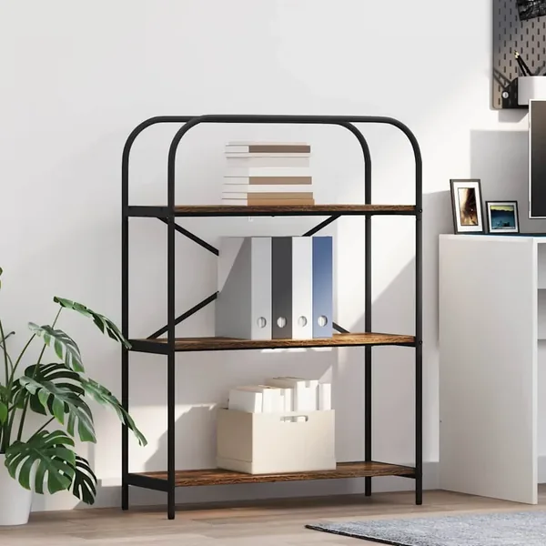 Étagère Chêne fumé 80 x 30 x 109 cm Bois d'ingénierie