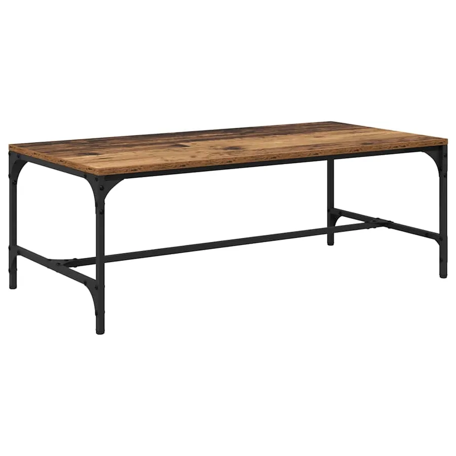Table basse Bois Ancien 100 x 50 x 35 cm Bois d'ingénierie - 7