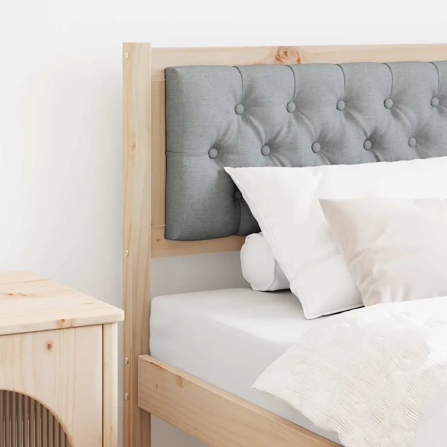 Tête de lit Autre Marron et gris clair 75 cm Bois massif en pin