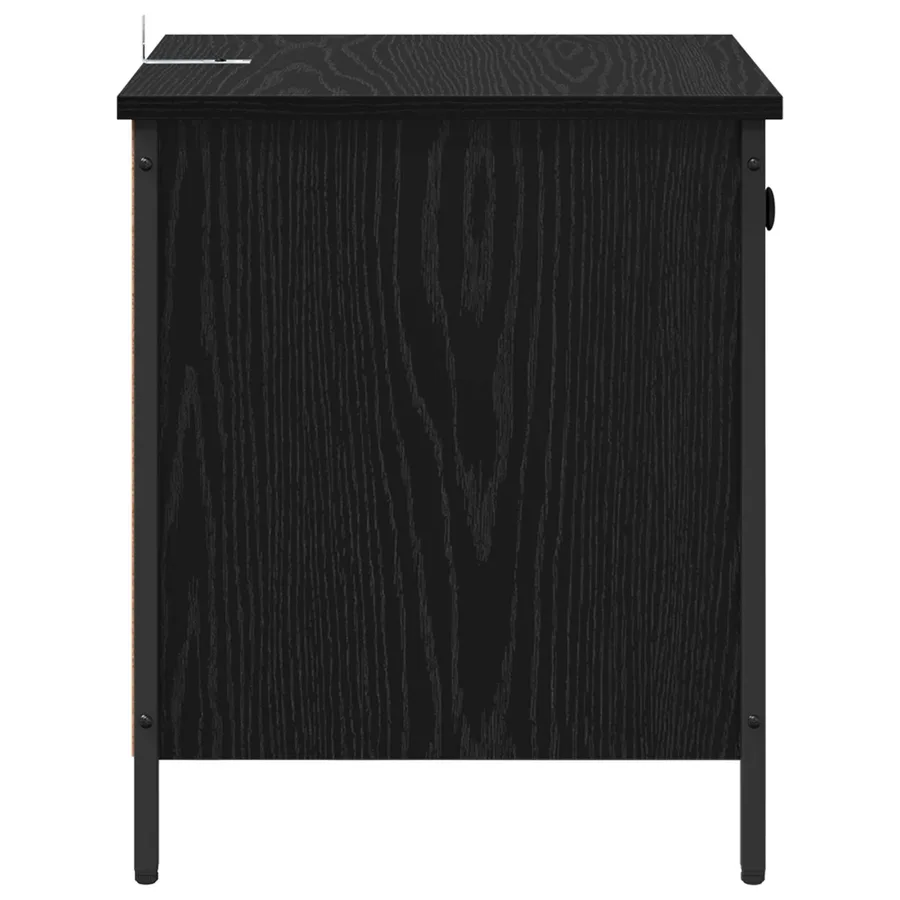 Cabinet de chevet Chêne noir 40 x 42 x 50 cm Bois d'ingénierie - 7