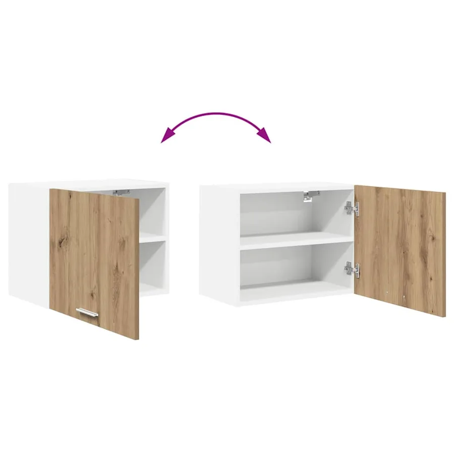Armoire suspendue 2 pcs Chêne Artisan et Blanc 50 x 31 x 40 cm - 12