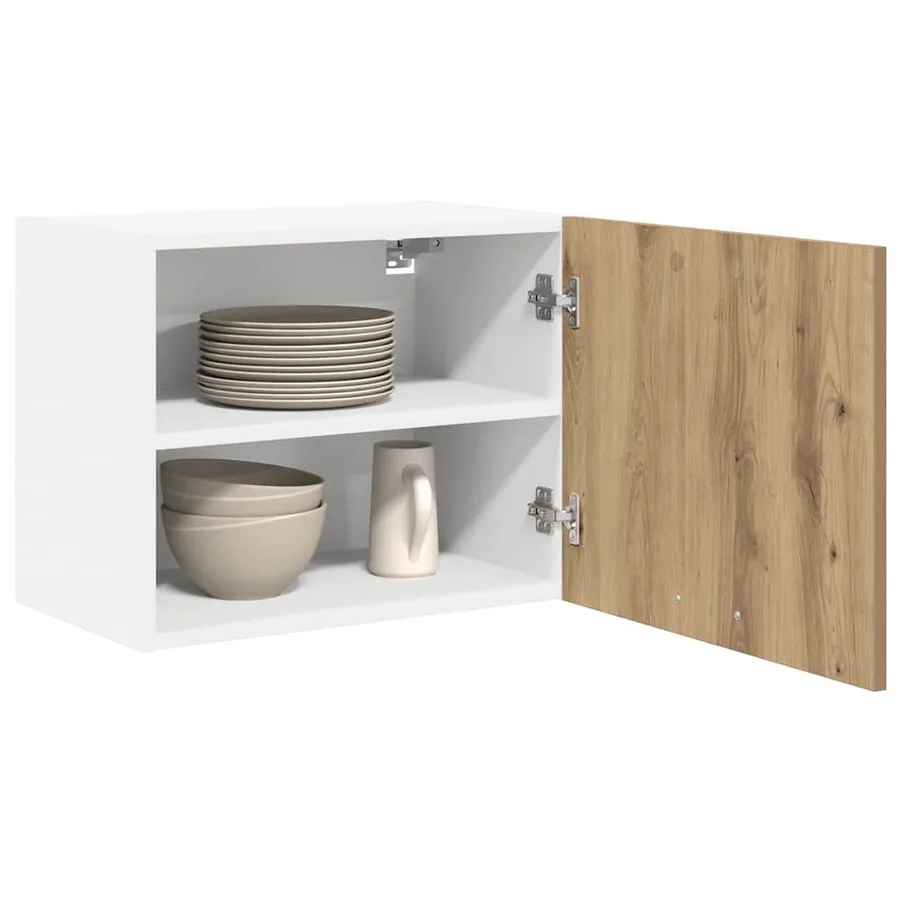 Armoire suspendue 2 pcs Chêne Artisan et Blanc 50 x 31 x 40 cm - 3