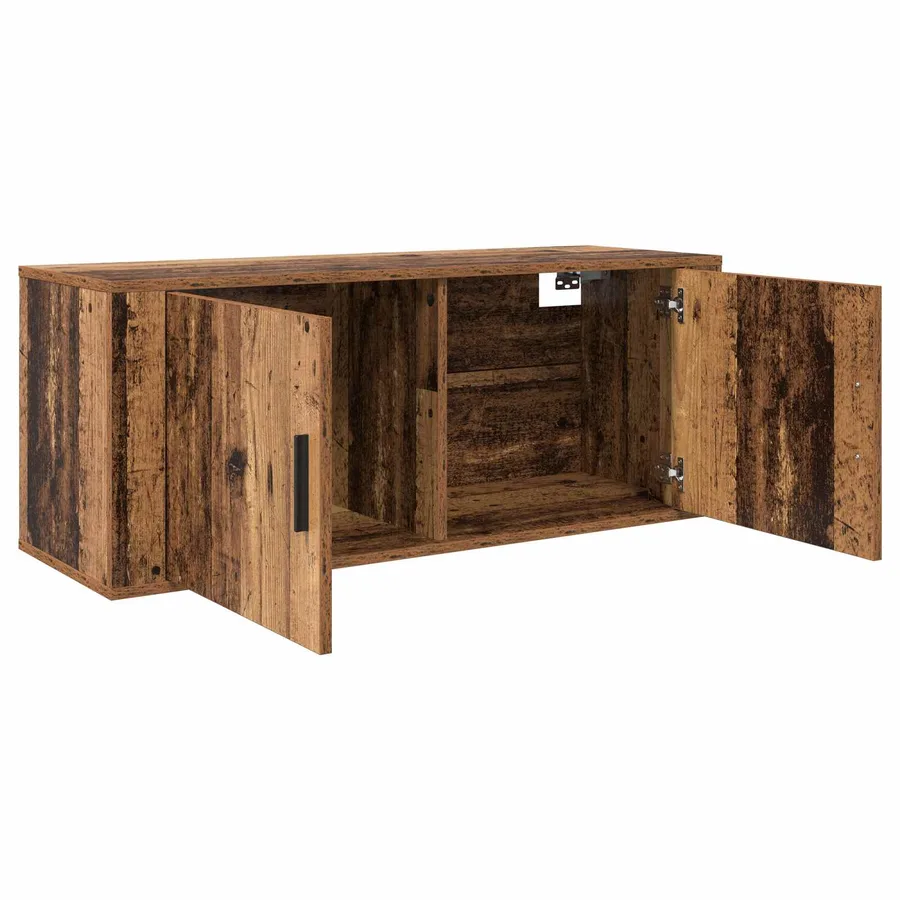Ensemble de meuble TV mural 2 pcs Bois Ancien Bois d'ingénierie - 6