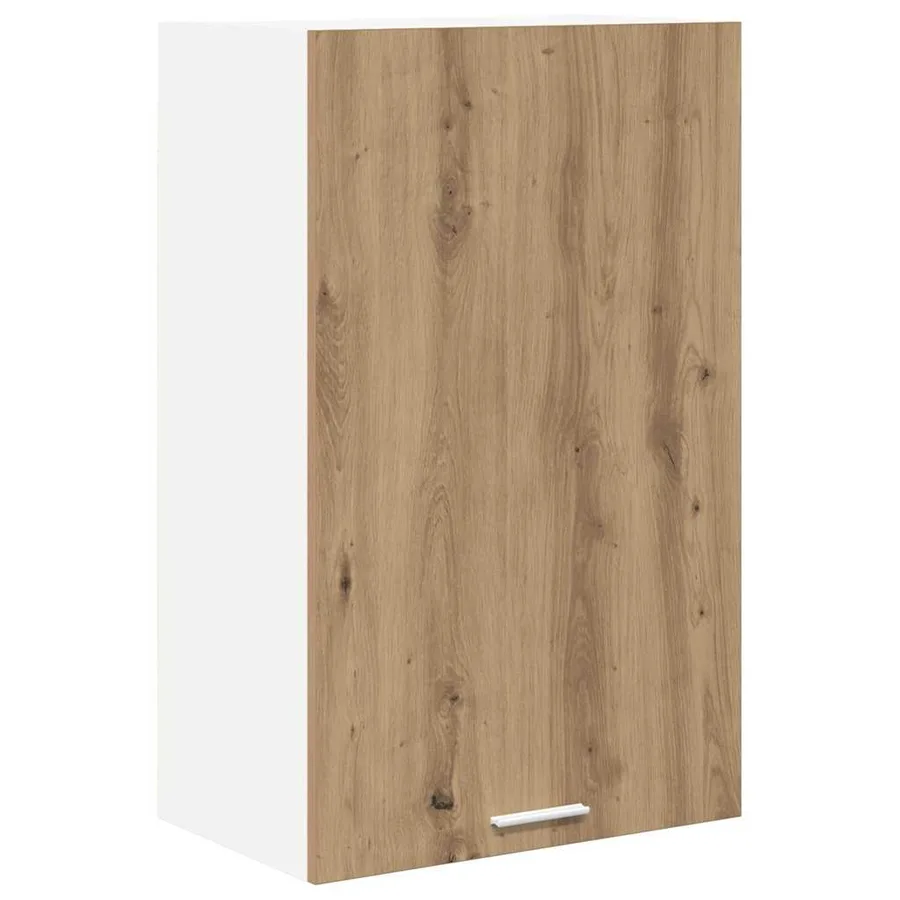 Armoire suspendue Chêne Artisan et Blanc 50 x 31 x 80 cm - 2