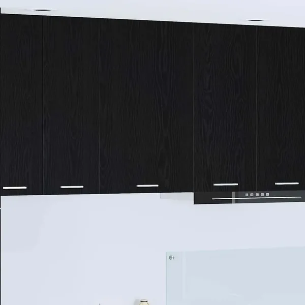 Armoire suspendue Chêne noir et Blanc 50 x 31 x 80 cm