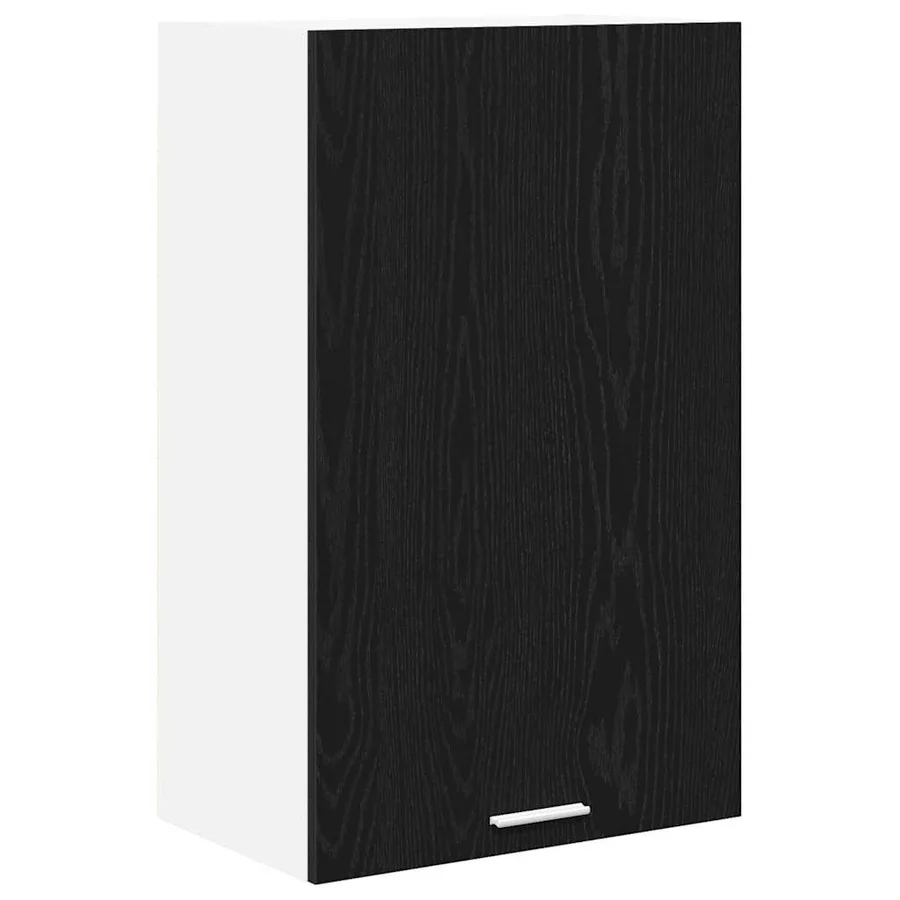 Armoire suspendue Chêne noir et Blanc 50 x 31 x 80 cm - 2