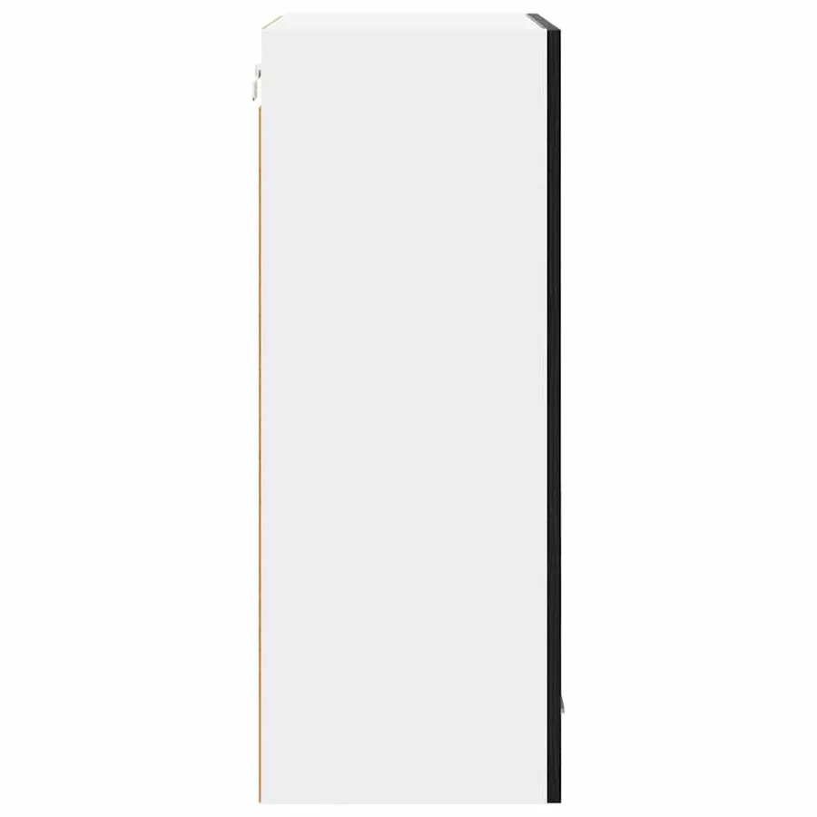 Armoire suspendue Chêne noir et Blanc 50 x 31 x 80 cm - 7