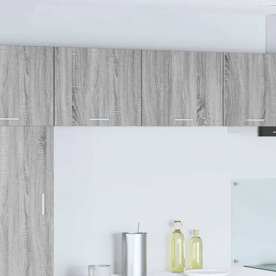 Armoire suspendue Gris Sonoma et Blanc 50 x 31 x 40 cm