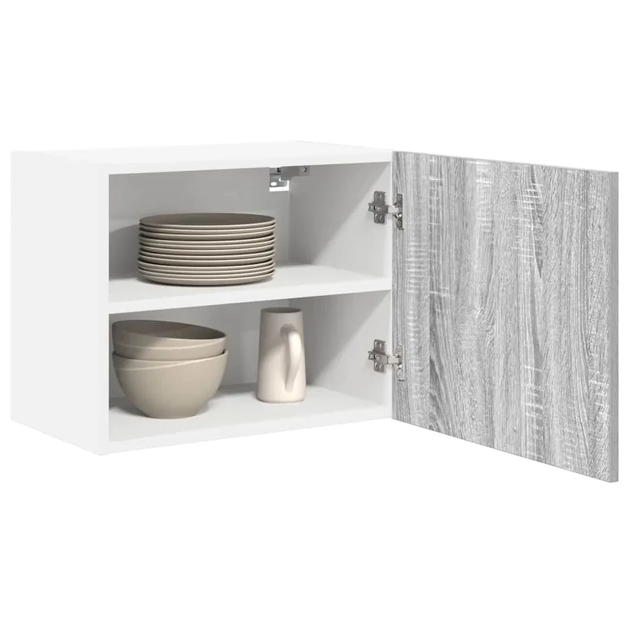 Armoire suspendue Gris Sonoma et Blanc 50 x 31 x 40 cm - 3