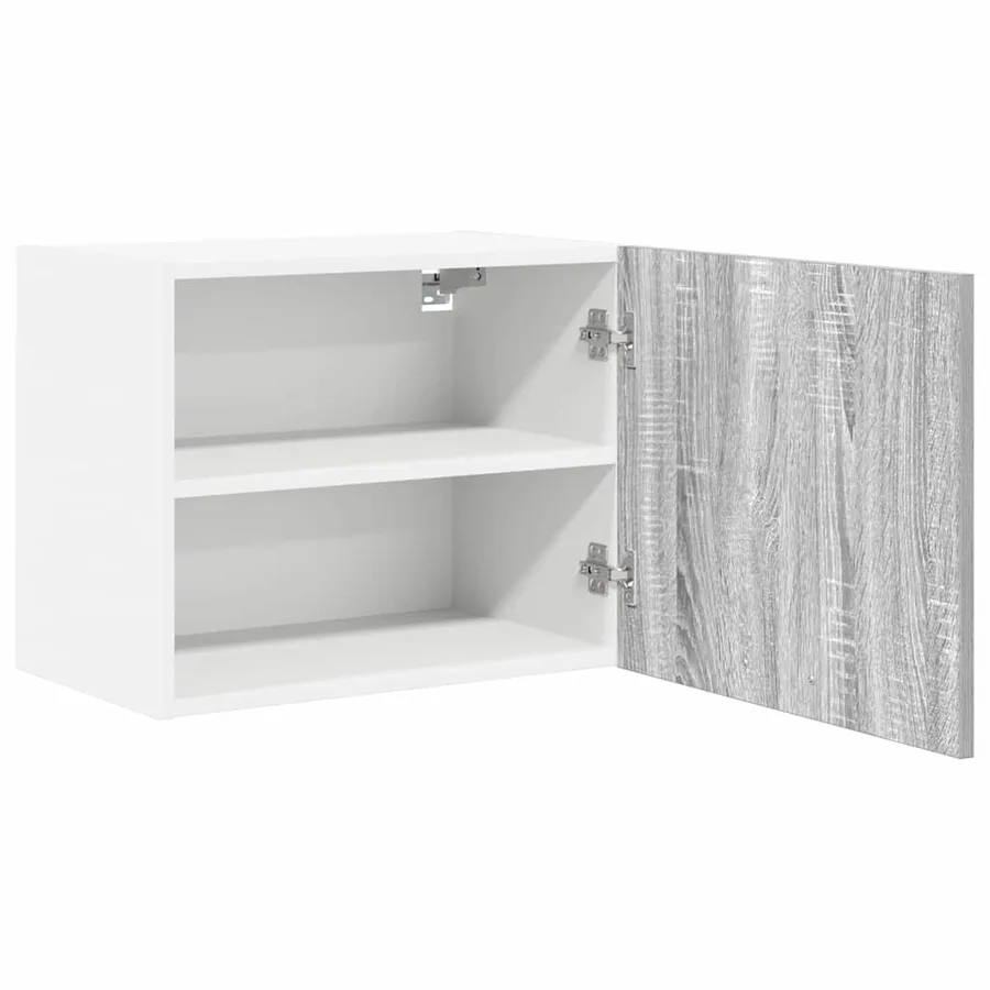 Armoire suspendue Gris Sonoma et Blanc 50 x 31 x 40 cm - 5
