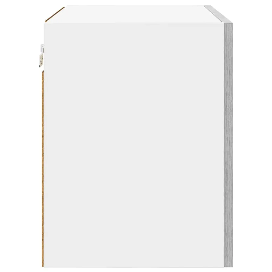 Armoire suspendue Gris Sonoma et Blanc 50 x 31 x 40 cm - 7