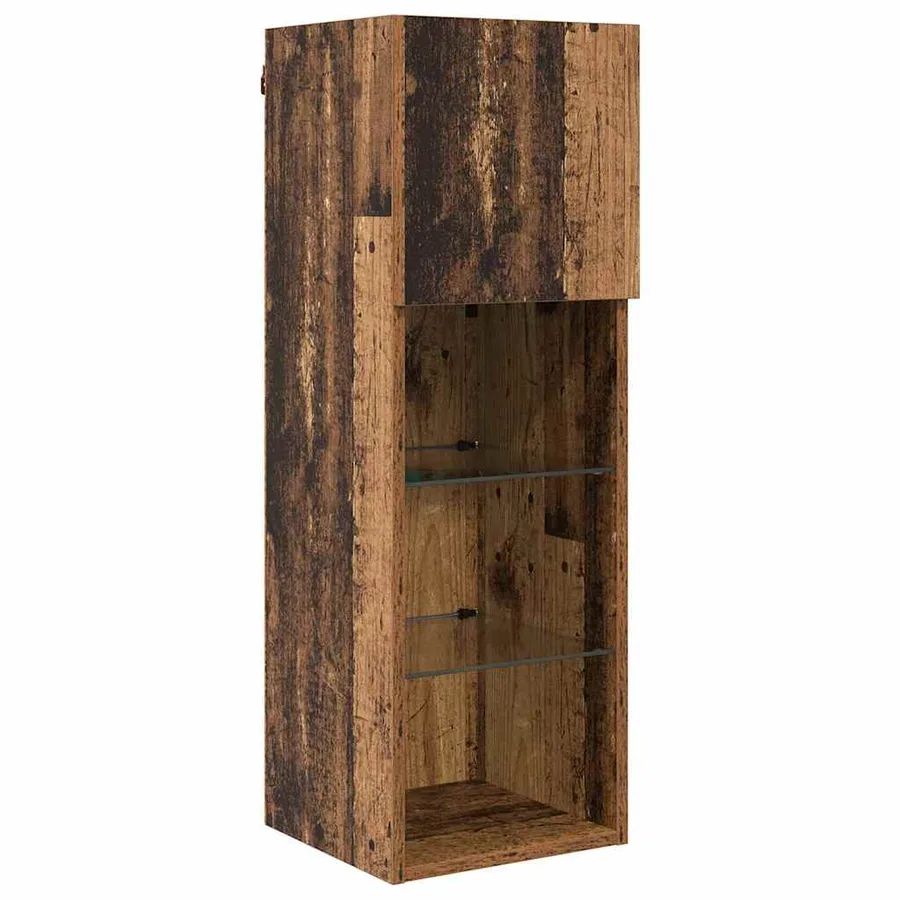 Meubles TV muraux 5 pcs Chêne noir Bois d'ingénierie - 6