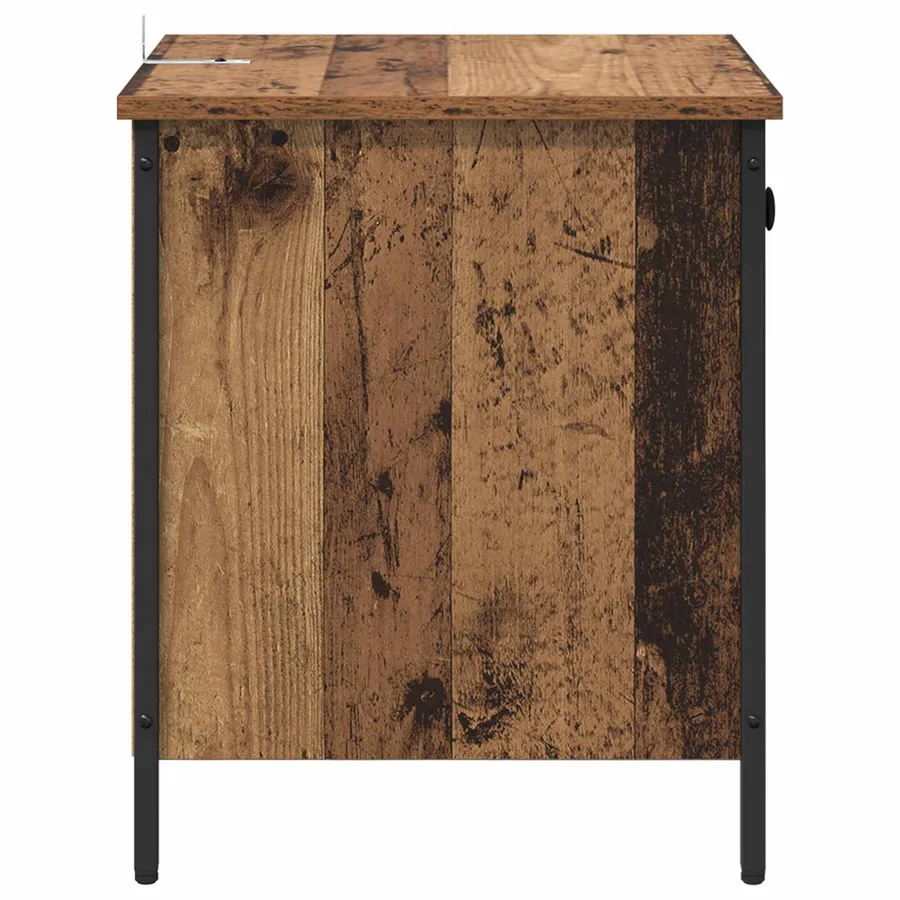 Cabinet de chevet Bois ancien 40 x 42 x 50 cm Bois d'ingénierie - 7