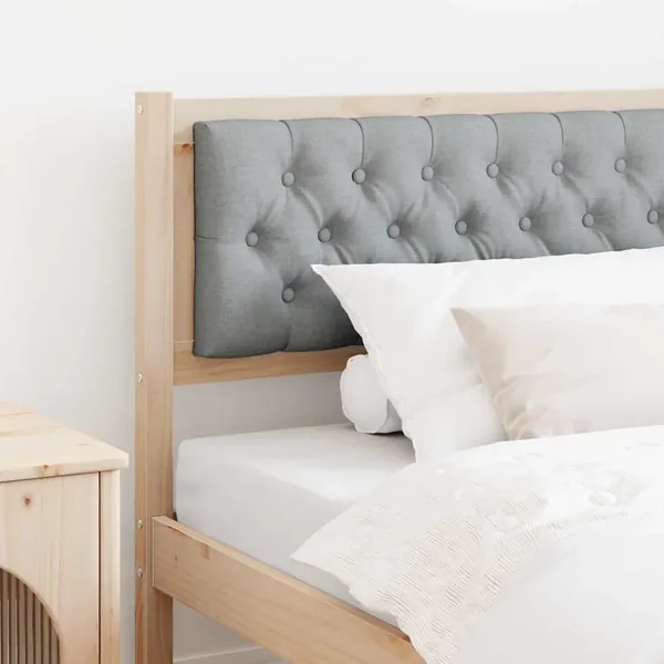 Tête de lit Marron et gris clair 100 cm Bois massif en pin