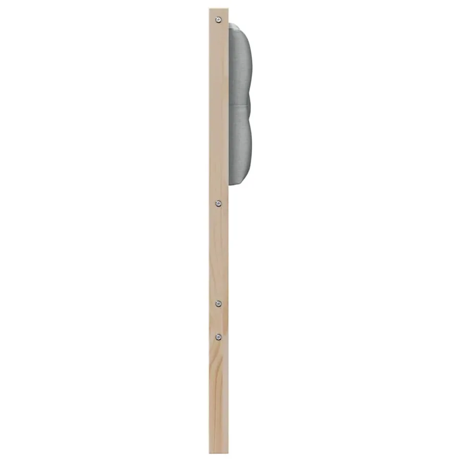 Tête de lit Marron et gris clair 100 cm Bois massif en pin - 5