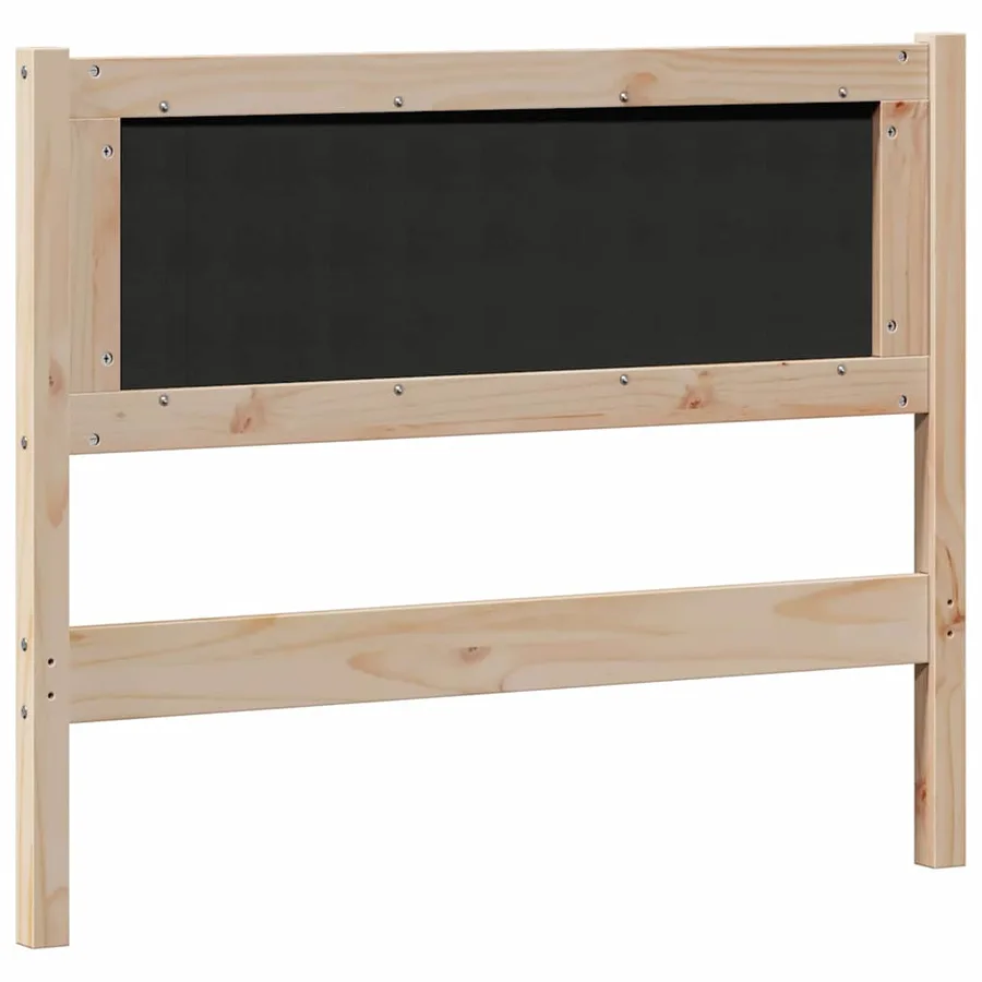 Tête de lit Marron et gris clair 100 cm Bois massif en pin - 6