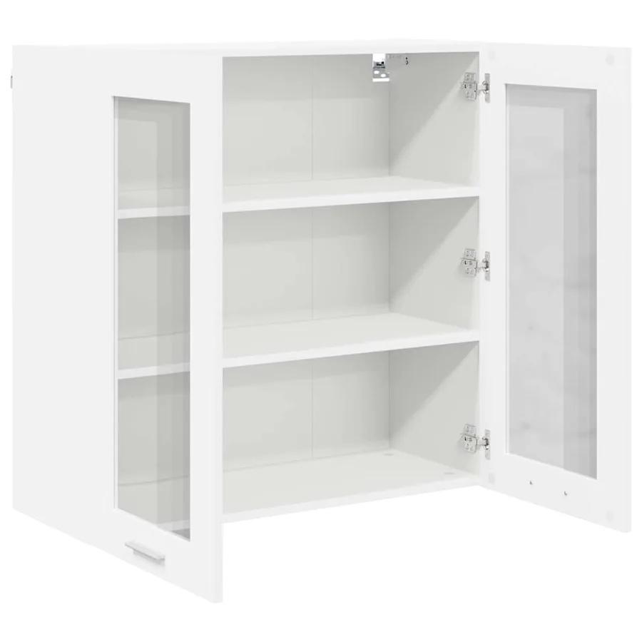 Armoire suspendue Blanc 80 x 31 x 80 cm Bois d'ingénierie - 5