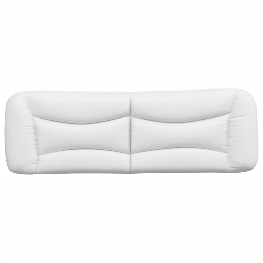 Coussin de tête de lit Hvar blanc 152 cm similicuir - 5