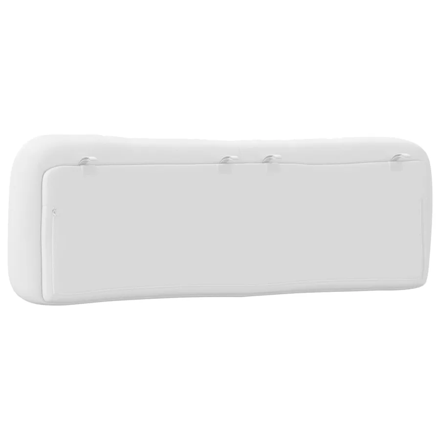 Coussin de tête de lit Hvar blanc 152 cm similicuir - 7