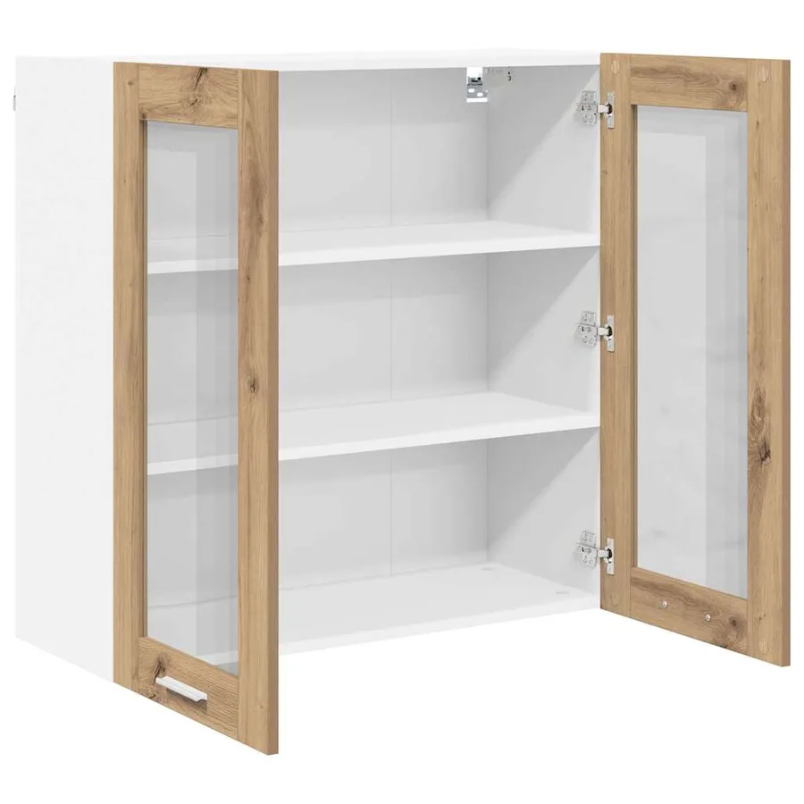 Armoire suspendue Chêne artisanal 80 x 31 x 80 cm - 5