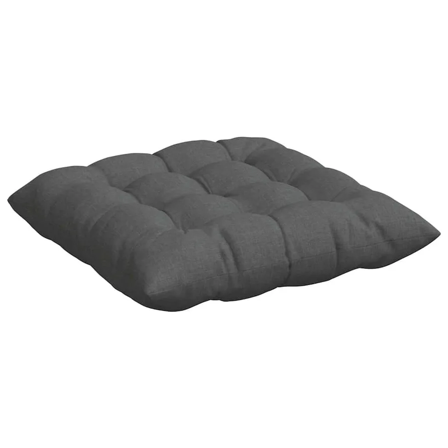 Coussins de siège 4 pcs Gris foncé 40 x 40 x 6 cm tissu - 5