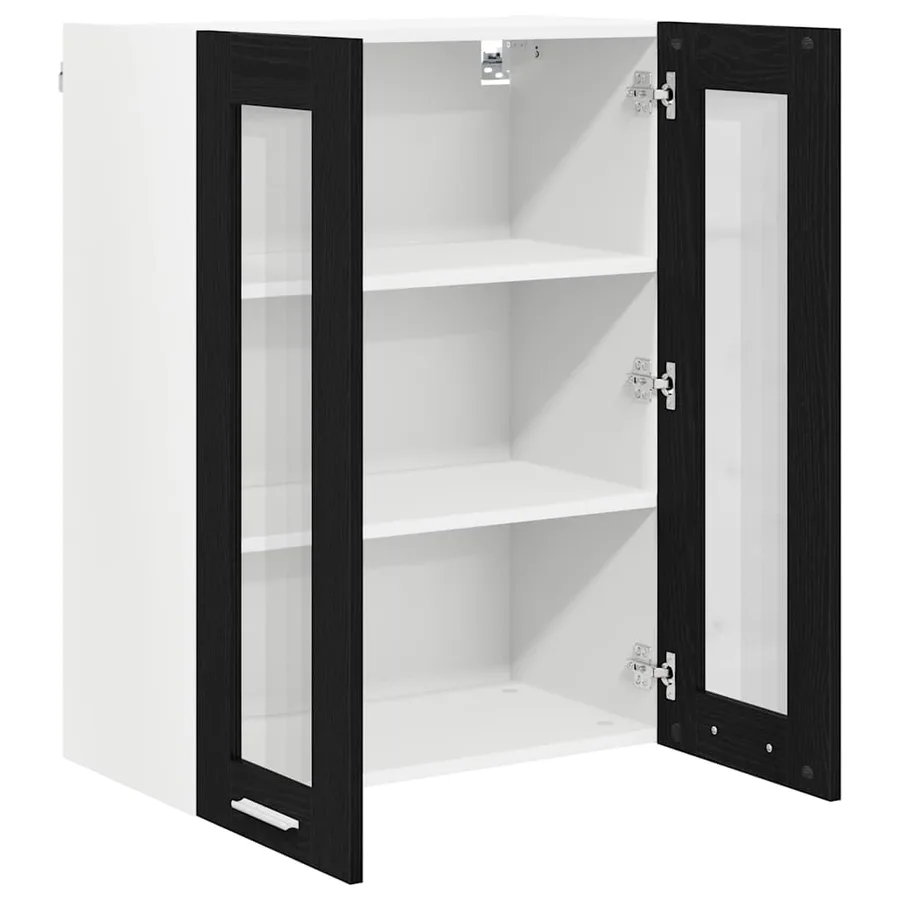 Armoire suspendue Chêne noir 60 x 31 x 80 cm Bois d'ingénierie - 5