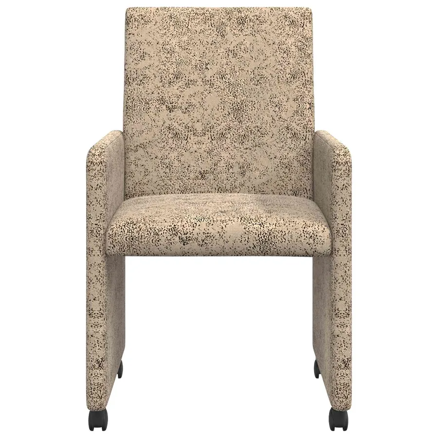Chaises de Salle à Manger avec Roues 2 pcs Gris clair - 4