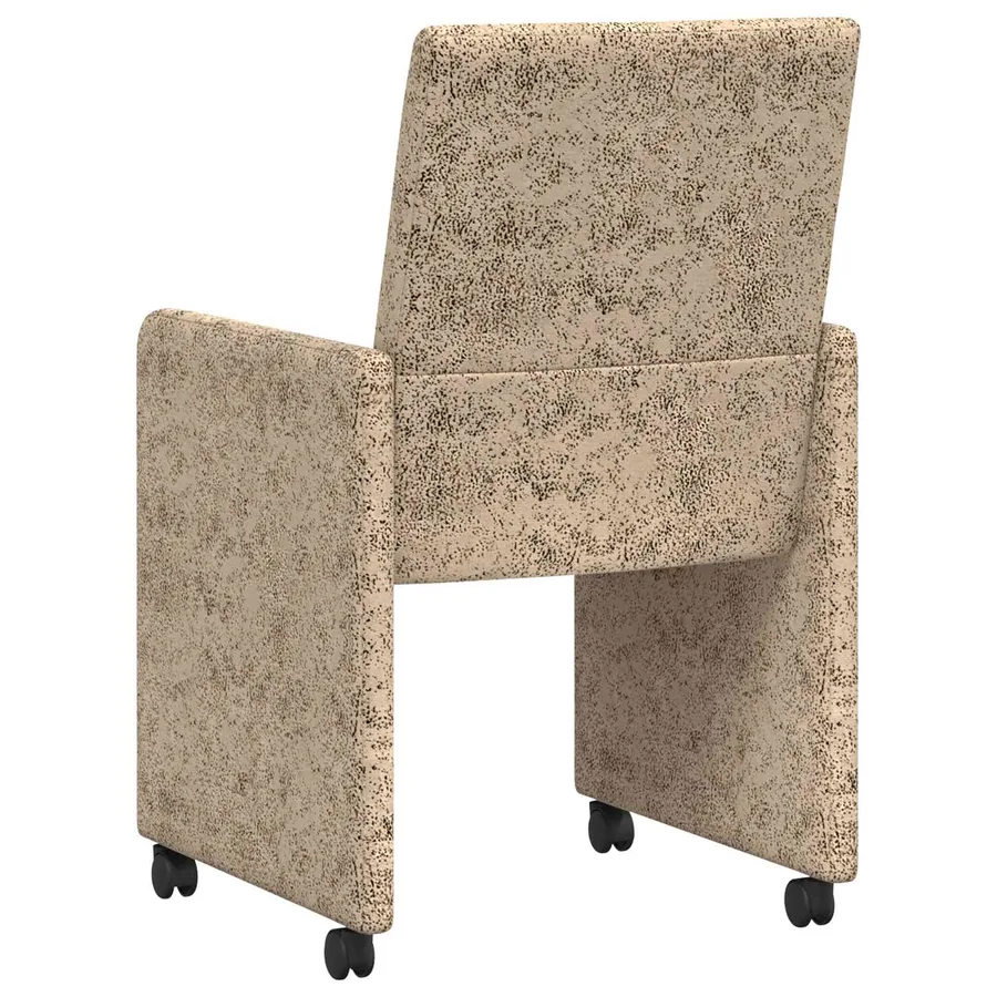 Chaises de Salle à Manger avec Roues 2 pcs Gris clair - 6