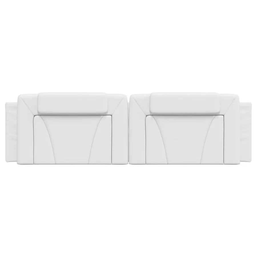 Coussin de tête de lit Viana blanc 183 cm similicuir - 5