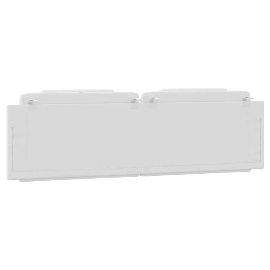 Coussin de tête de lit Viana blanc 183 cm similicuir - 7