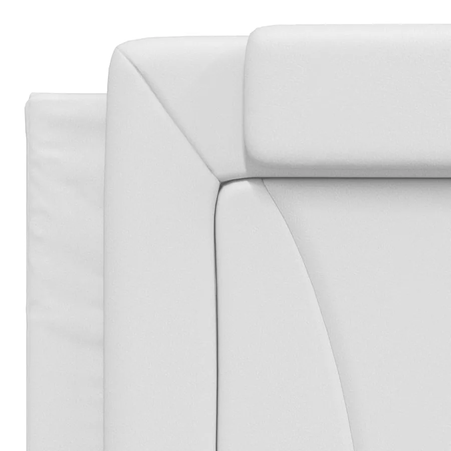 Coussin de tête de lit Viana blanc 183 cm similicuir - 8