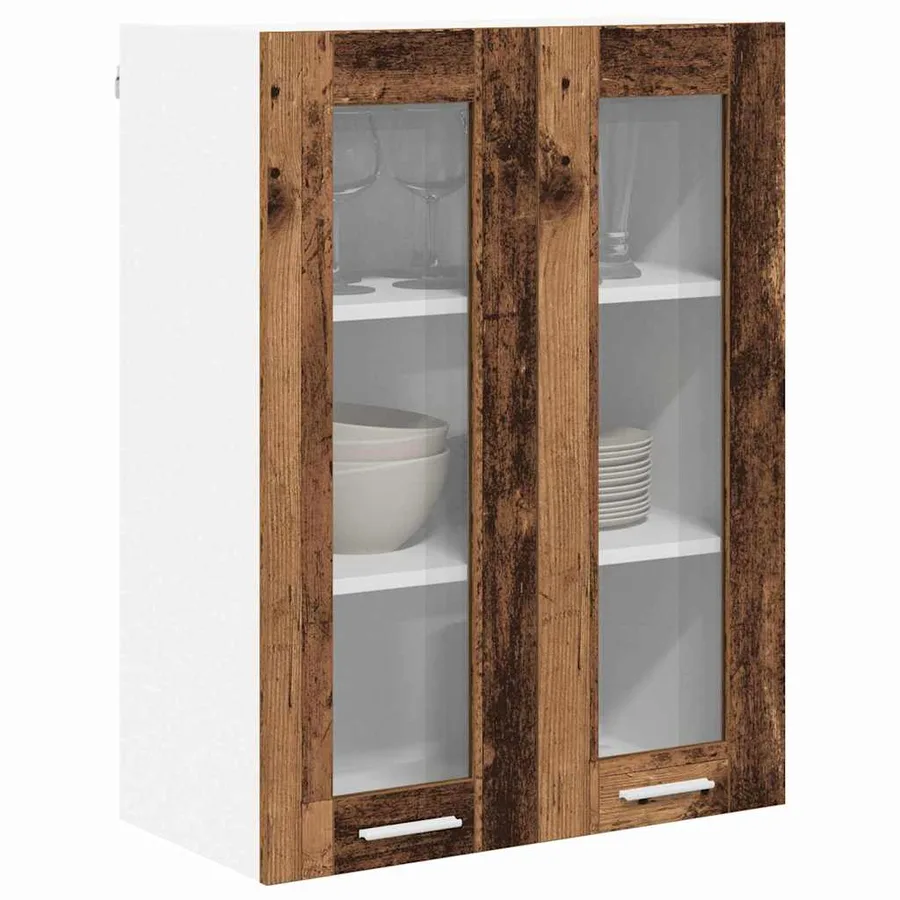 Armoire suspendue Bois ancien 60 x 31 x 80 cm Bois d'ingénierie - 3
