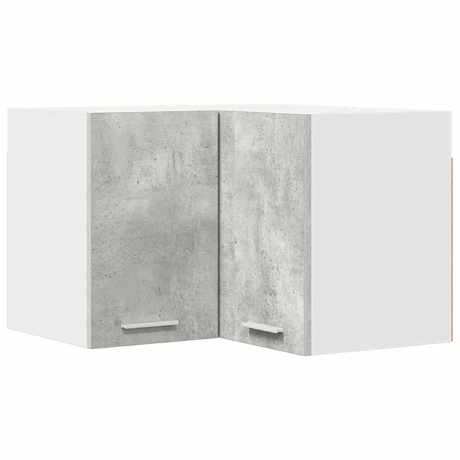 Armoire suspendue Gris béton et Blanc 57 x 57 x 40 cm - 2