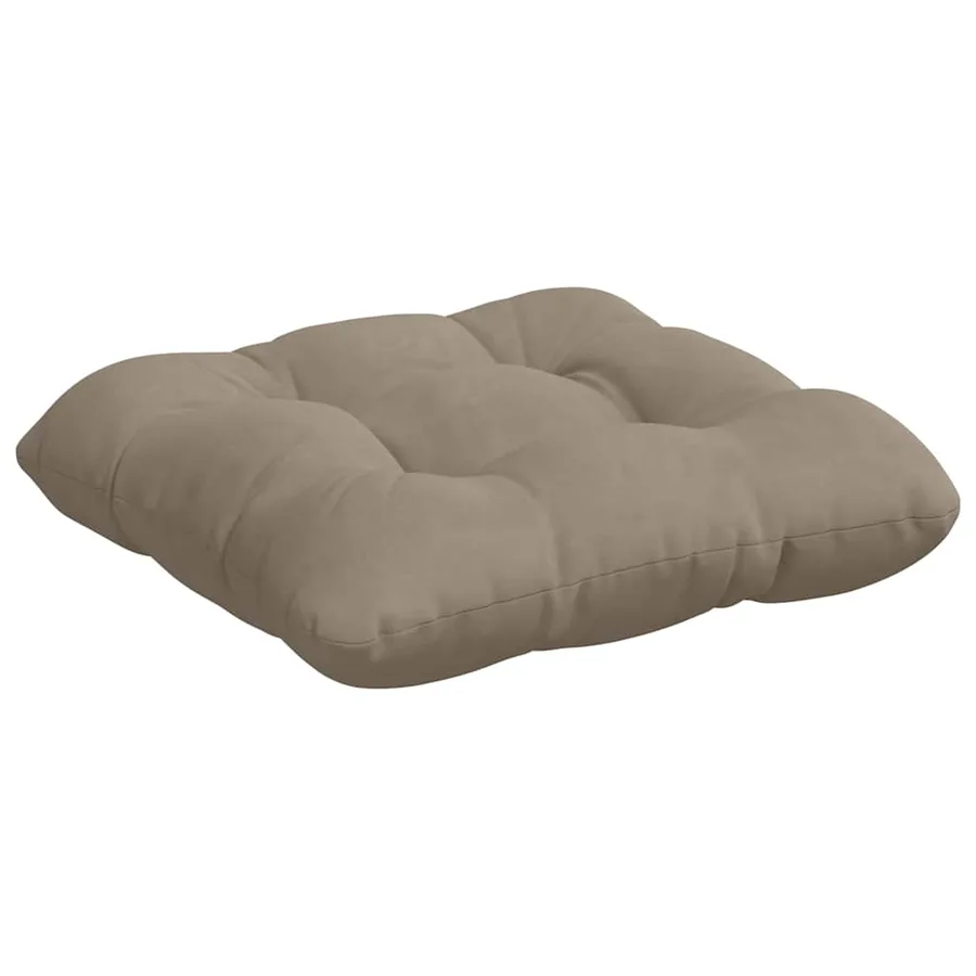 Coussins de siège 4 pcs Taupe 40 x 40 cm Tissu en microfibre - 5