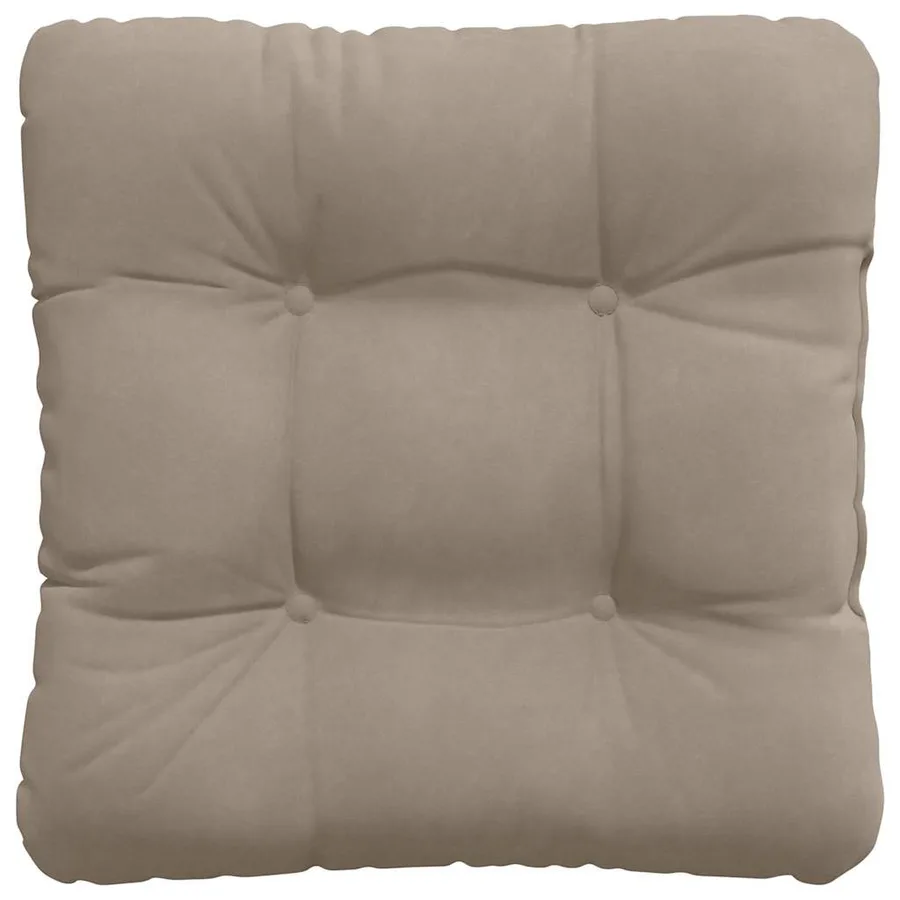 Coussins de siège 4 pcs Taupe 40 x 40 cm Tissu en microfibre - 7