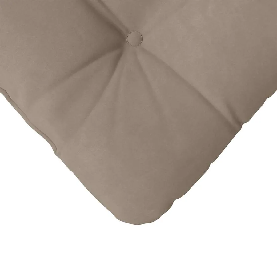 Coussins de siège 4 pcs Taupe 40 x 40 cm Tissu en microfibre - 9