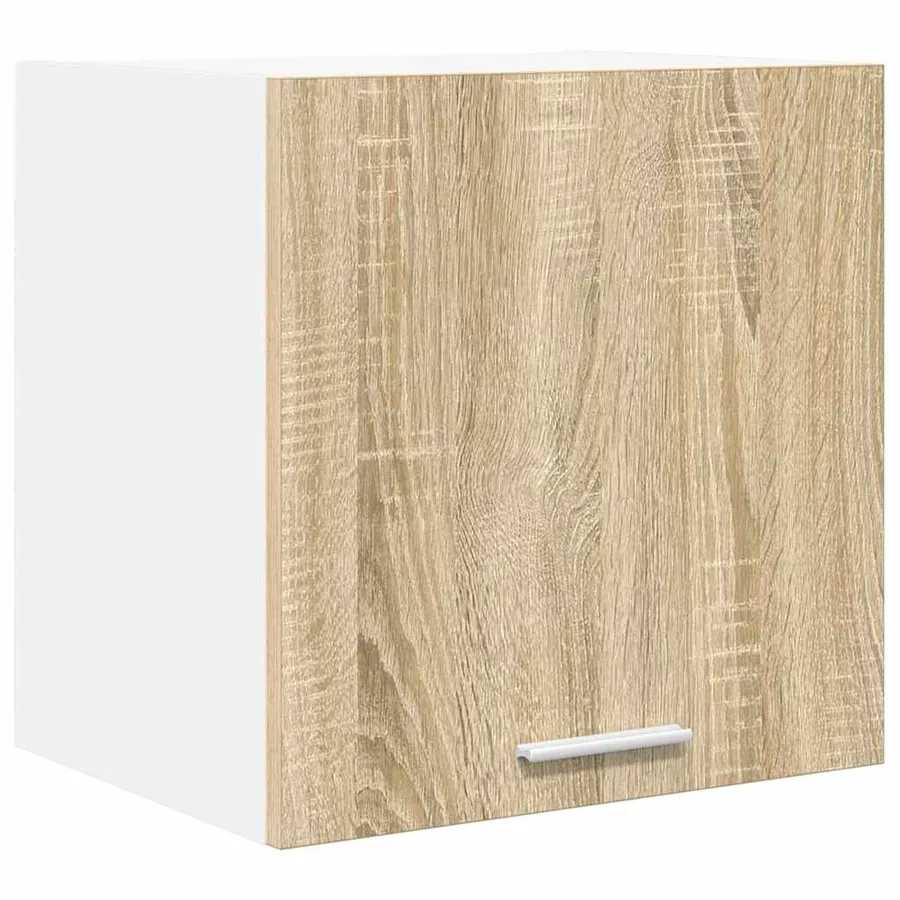 Armoire suspendue avec porte Riga 2 pcs Chêne Sonoma et Blanc - 5