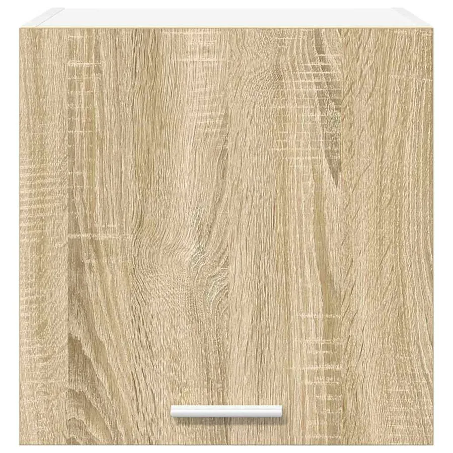 Armoire suspendue avec porte Riga 2 pcs Chêne Sonoma et Blanc - 7